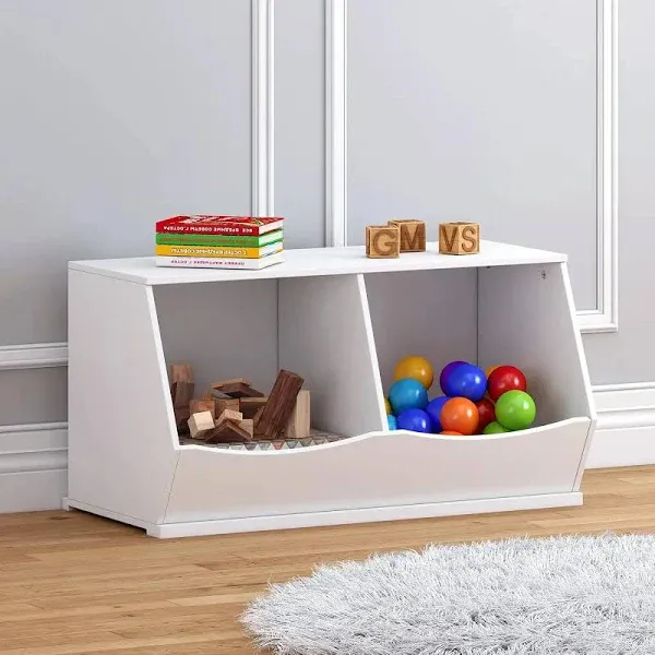 COSTARS Stackable Kids Toy Storage Organizer Cubby Toy Storage Cubby Toy Storage Boxes Storage