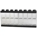 Lego Minifigure Display Case 16 Black, Large