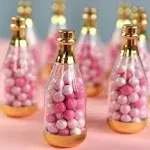 Kate Aspen 18187GD Gold Metallic Champagne Bottle Container (Set of 12) DIY Favor ...