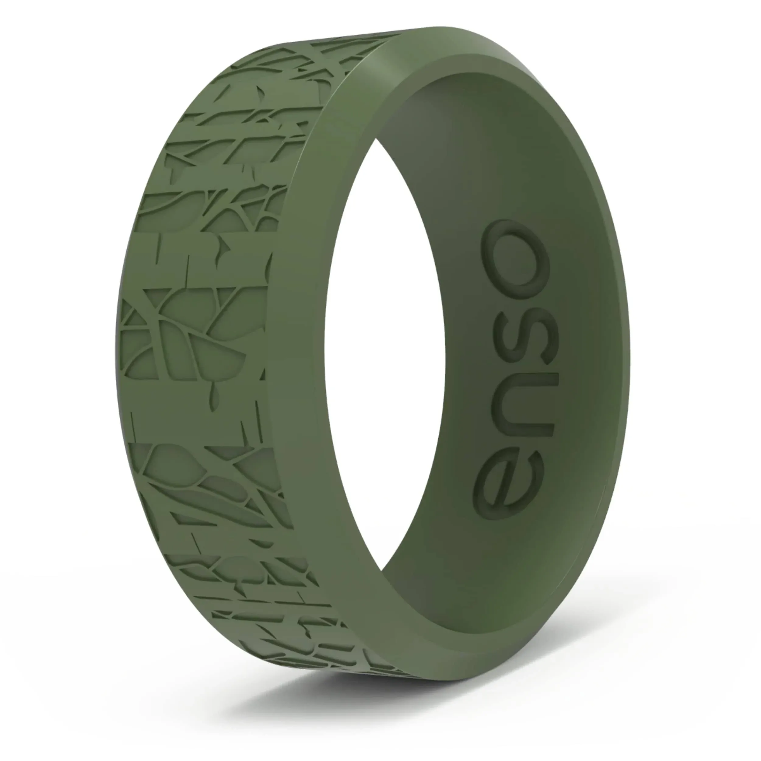 Enso Rings Thin Bevel Series Silicone Ring - Slate