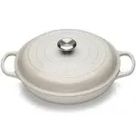 Le Creuset Enameled Cast Iron Signature Braiser, 3.5 qt., Marble