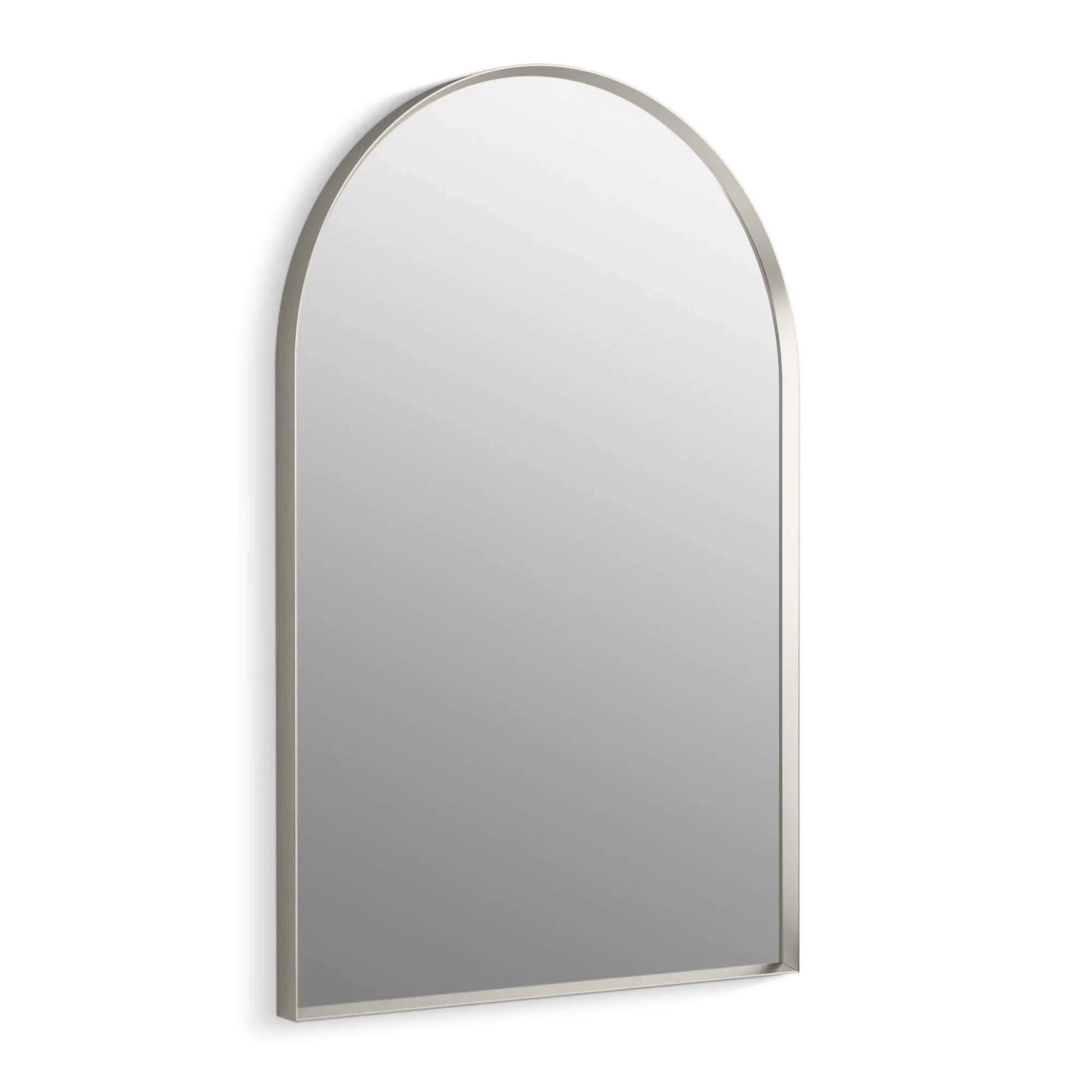 Essential 24" x 36" Arch Framed Mirror Brushed Nickel