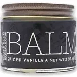 18.21 Man Made Beard Balm for Men, Spiced Vanilla, 2 fl. oz - Premium Grooming Cream with Low Shine for Conditioning and Shaping Beards, Mustaches - Scented Facial Hair Balms, Long-Lasting Moisture