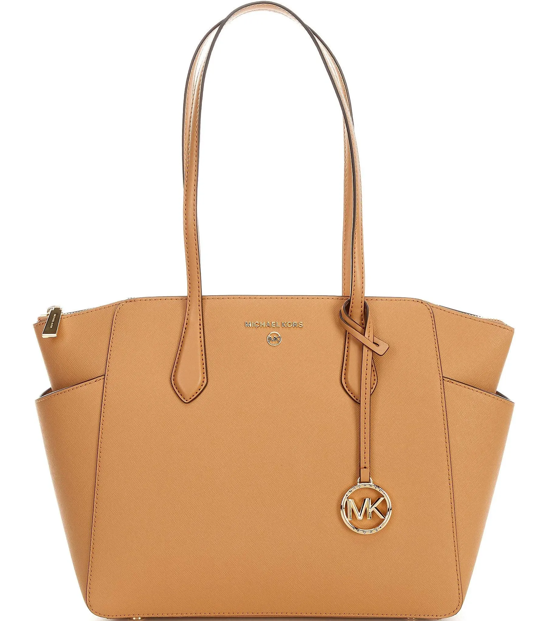 Michael Michael Kors Medium Marilyn Leather Tote Bag in Husk