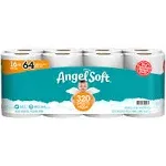 Angel Soft Bathroom Tissue, Unscented, Mega Roll, 2-Ply - 16 rolls