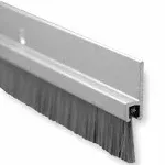 3 ft. Anodized Aluminum Door Bottom Sweep with 5/8" Brush Insert Pemko 18061CNB36