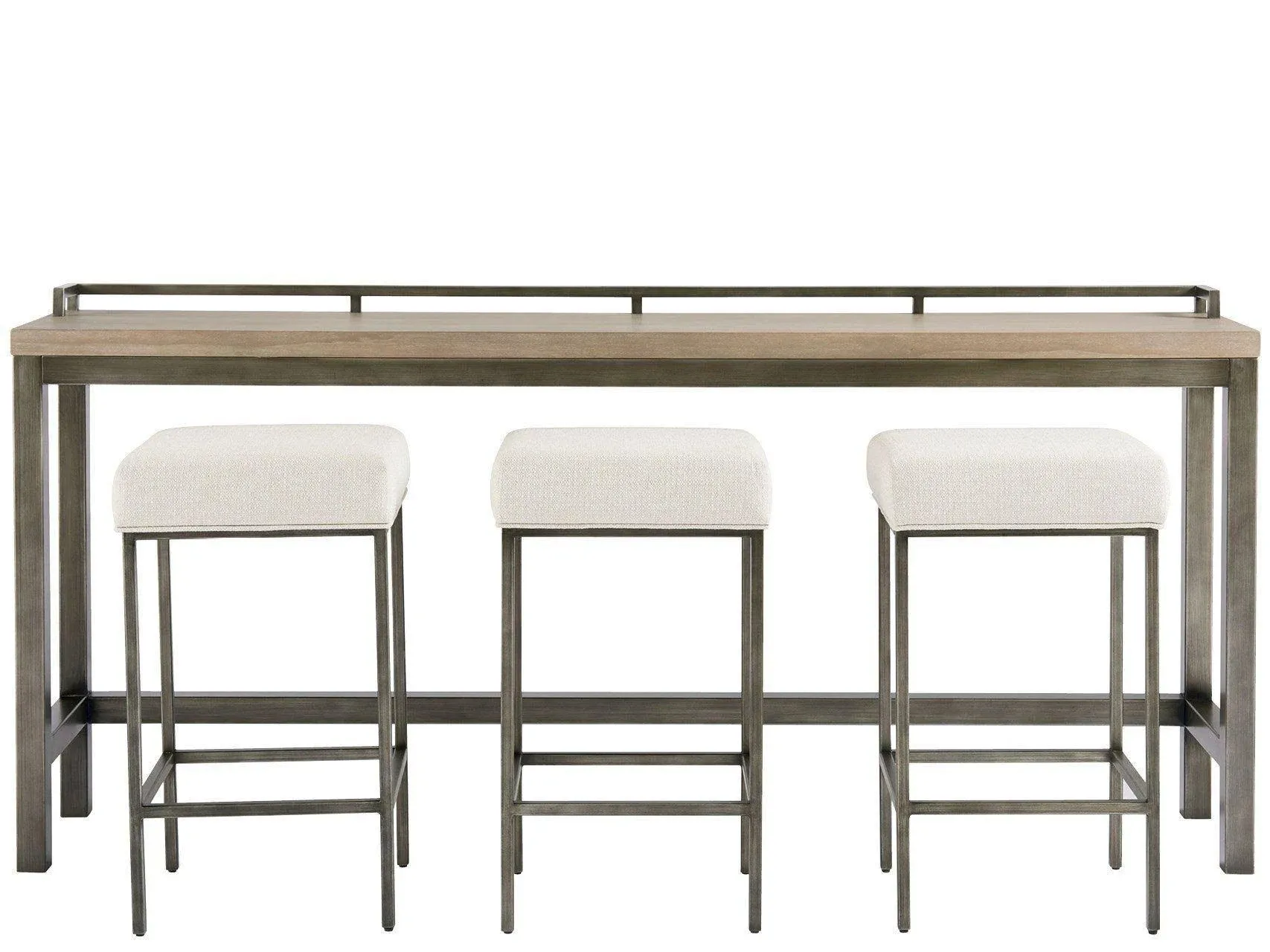 Curated Mitchell Console with stools - Industrial - Indoor Pub And Bistro Sets - by HedgeApple | Houzz