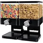 Honey Can Do Black Compact Double Cereal Dispenser