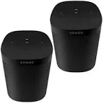 Sonos One SL. The Powerful Microphone Free Speaker for Music (Black) S22 Sealed