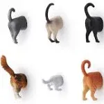 Kikkerland Butt Magnets Cat Set of 6