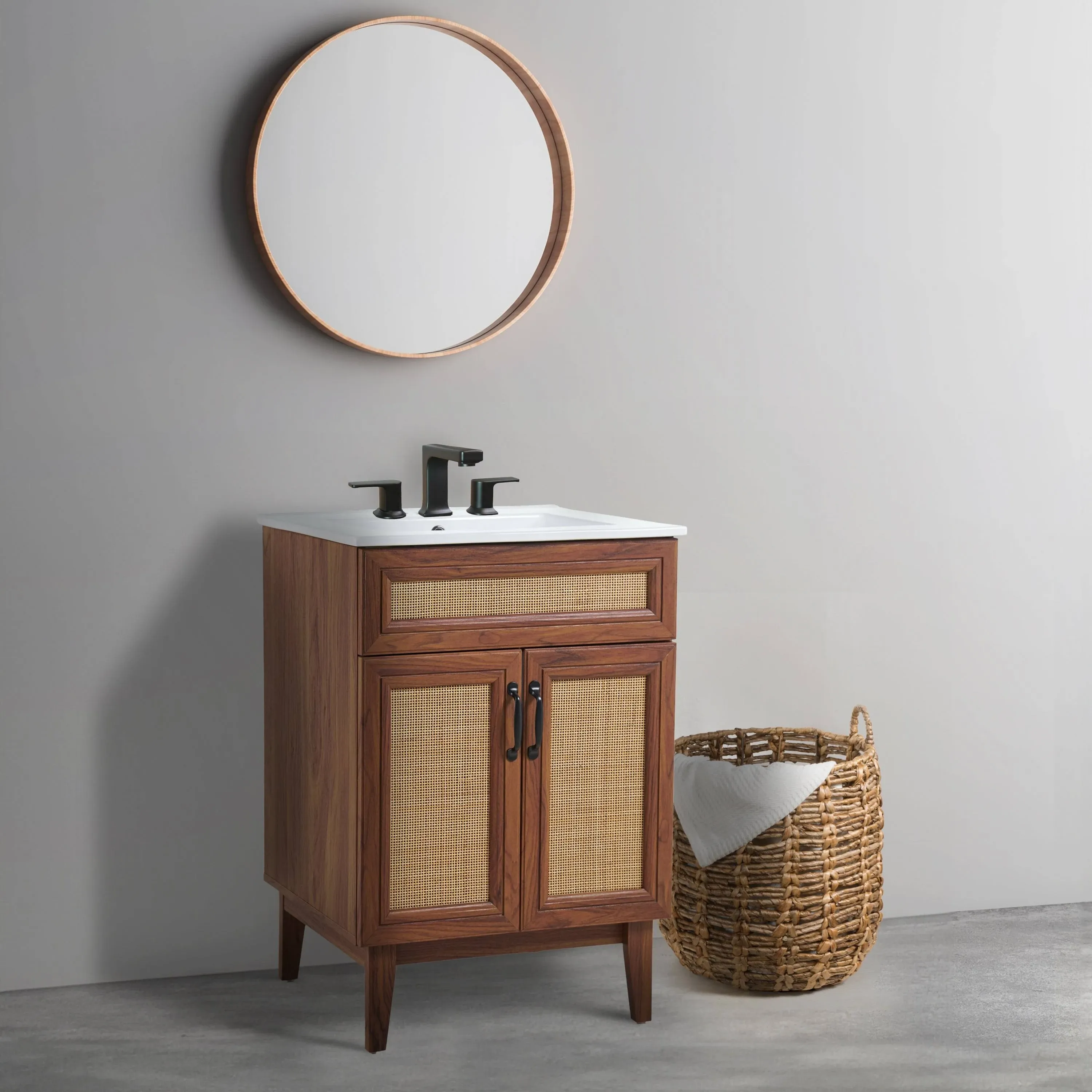 Jonathan Y Javer 2-Shelf Bath Vanity Cabinet