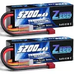 2x Zeee 11.1V 80C 5200mAh 3S LiPo Battery EC3 for RC Car Truck Airplane Heli