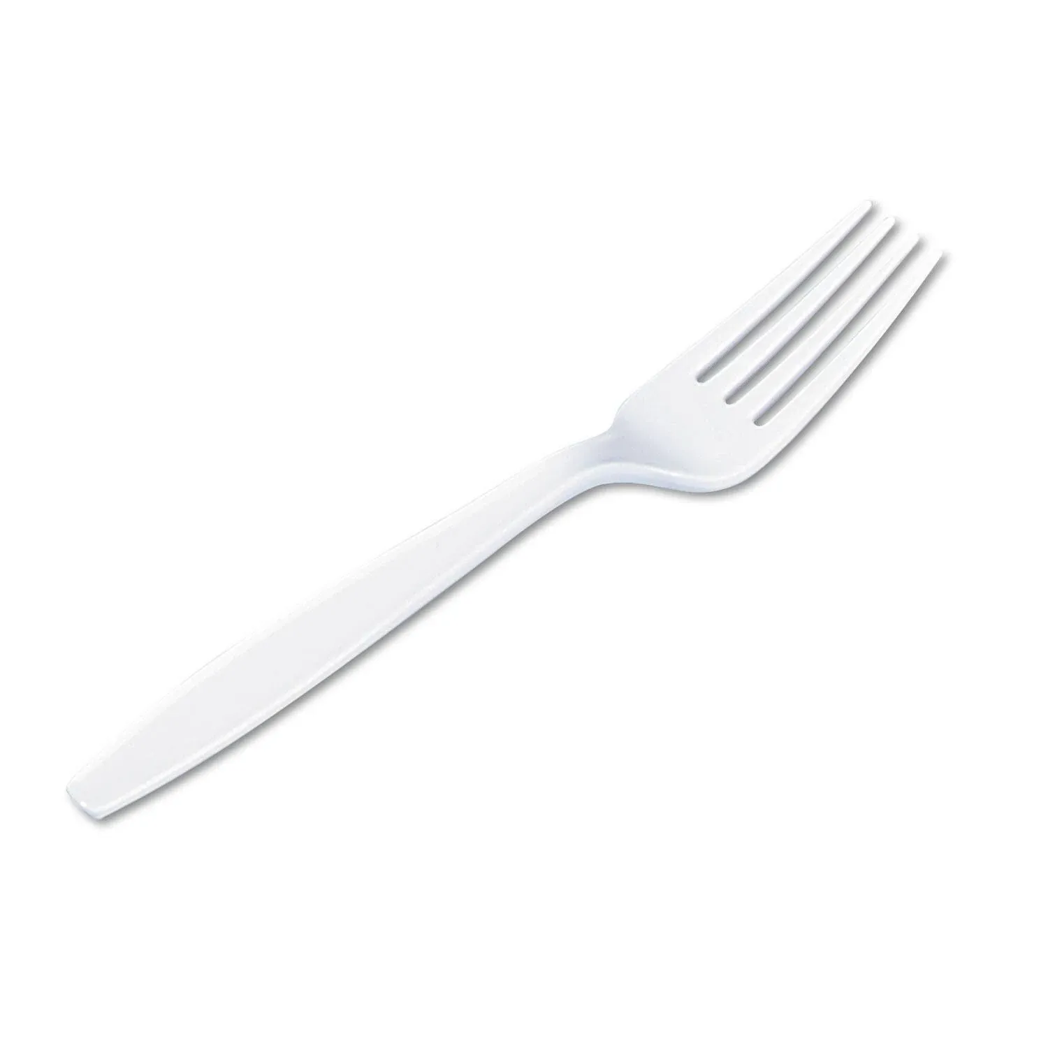 Dixie Plastic Cutlery Heavyweight Forks White 1000/Carton Fh217