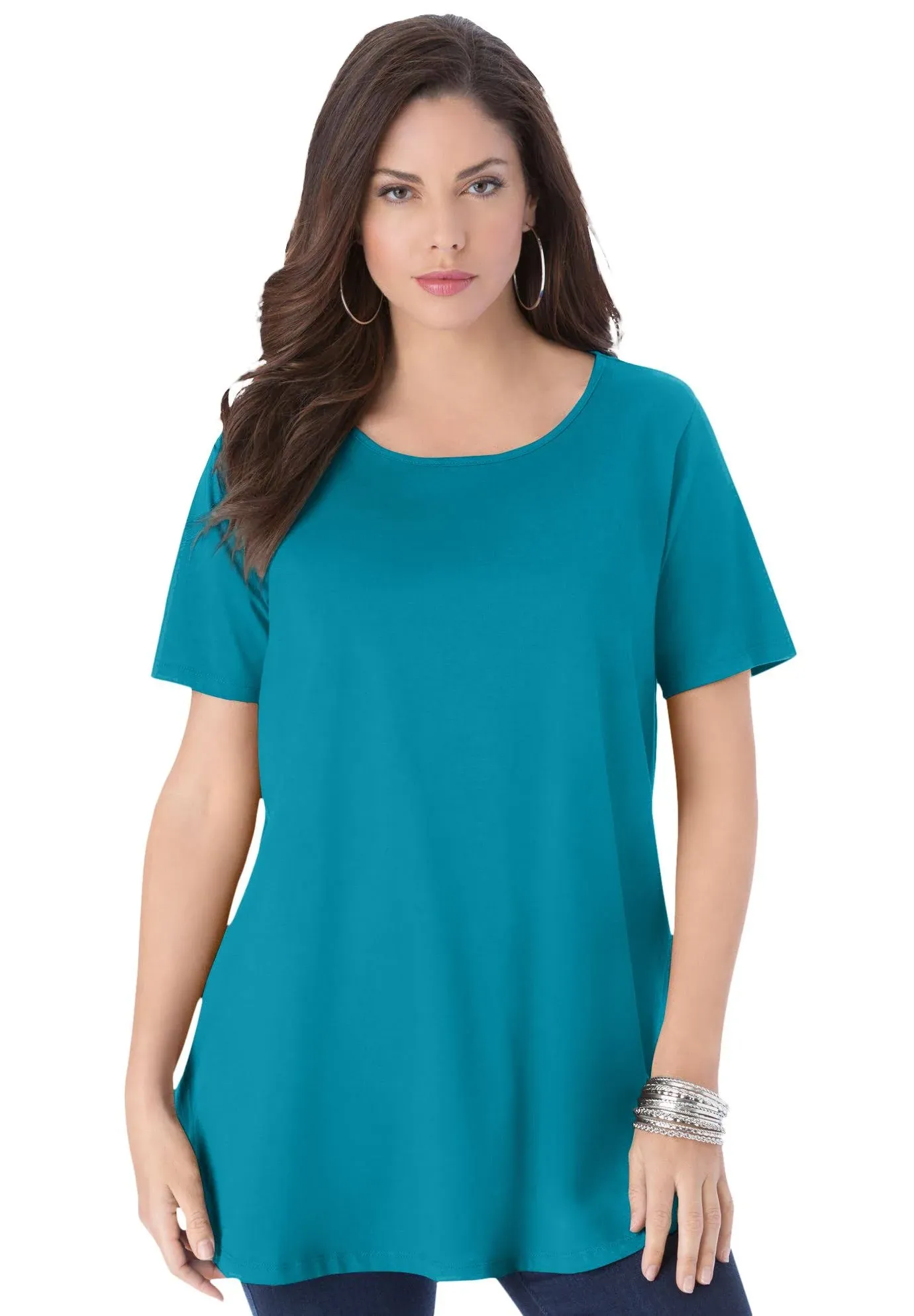 Roaman's Plus Size Women's Swing Ultimate Tee