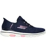 Skechers Women's Slip-ins: Go Golf Walk 5 - Slip-Ins Shoes | Size 5.5 | Navy/Pink | Textile/Synthetic