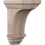 Ekena CORW03X03X06JERW 3 1 2 W x 3 3 4 D x 6 H Mini Jefferson Corbel