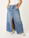 We The Free Come As You Are Denim Maxi Skirt