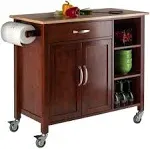 Winsome Mabel Kitchen Cart, Walnut (94843)