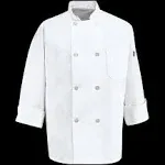 Chef Designs Eight Pearl Button Chef Coat