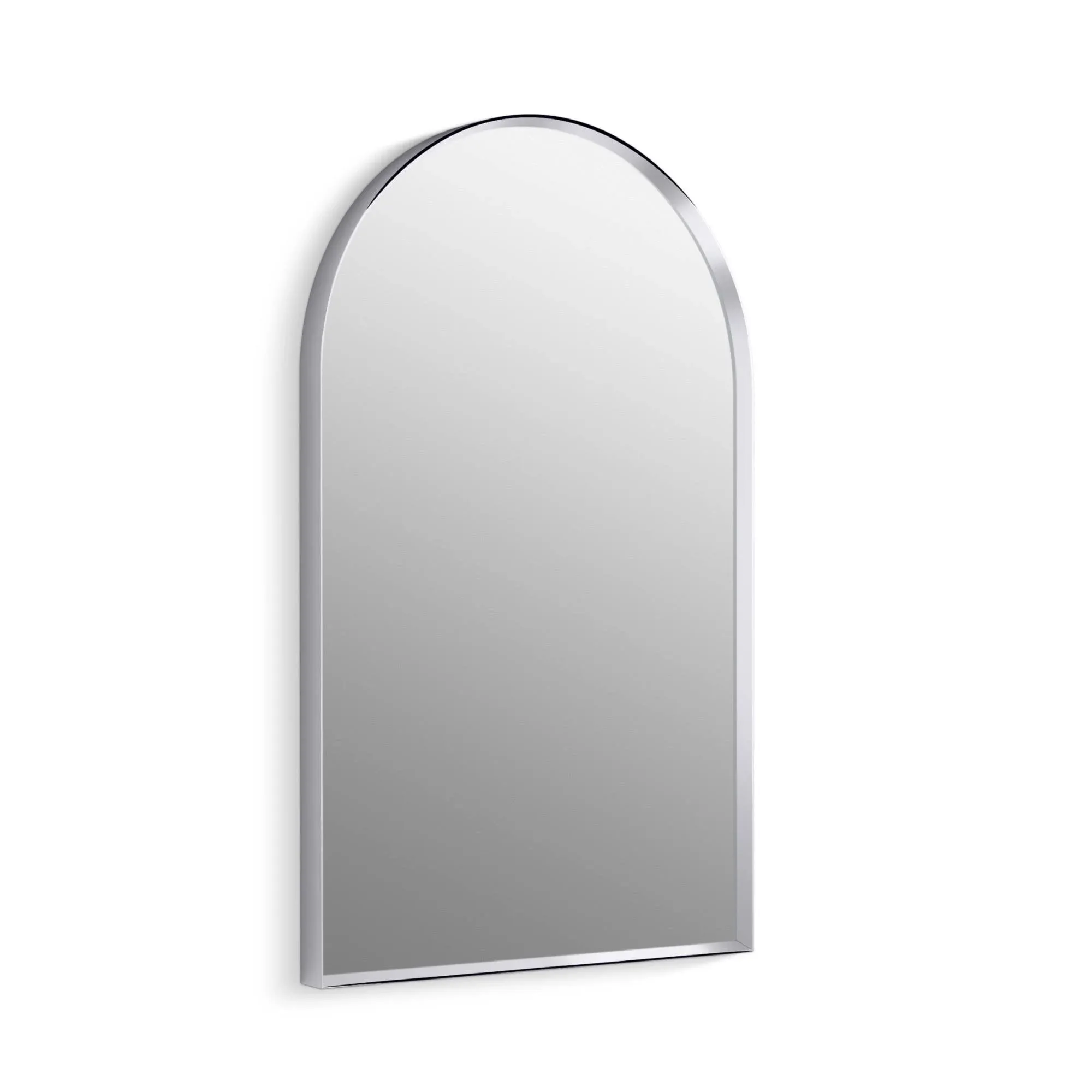 Essential 24" x 36" Arch Framed Mirror Brushed Nickel