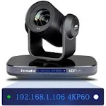 Fomako 4K NDI Camera 60fps 20X Optical Zoom, Ai Auto-Tracking NDI PTZ Camera, USB3.0 3G-SDI HDMI 4K PTZ Camera for Church Worship Education K820N