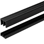 36 inch Long Plastic Sliding Door Track Set Thick Panels by Outwater Plastics