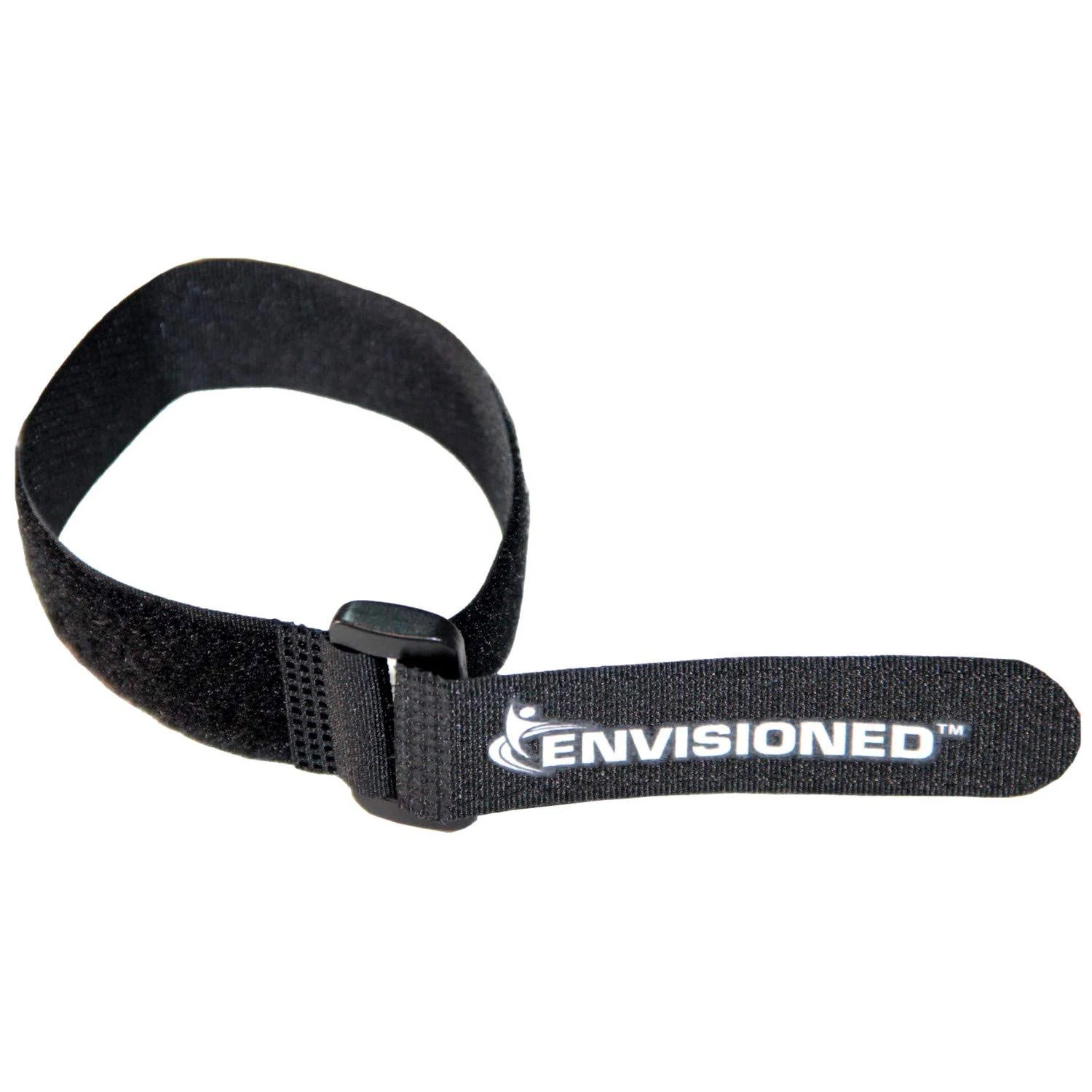 Reusable Cinch Straps 1.5" x 12" - 10 Pack, Multipurpose Strong Gripping, Quality Hook and Loop Securing Straps (Black)