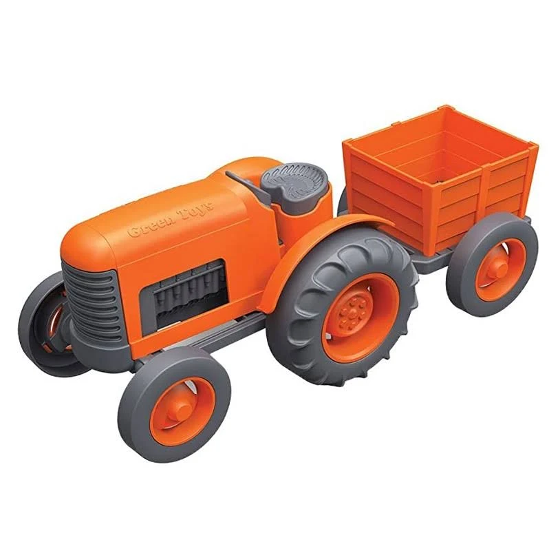 Green Toys Tractor Vehicle Orange