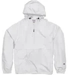 Champion CO200 Adult Packable Anorak Quarter-Zip Jacket - White - M