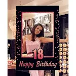 LaVenty Rose Gold 18th Birthday Party Photo Booth Props 18th Birthday Photo Frame Birthday Photo Frame