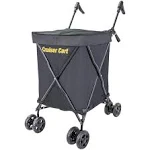 dbest Products Cruiser Cart Urban 360 Folding Shopping Grocery Collapsible Laundry Basket On Wheels Foldable Utility Trolley Carrito de Compras