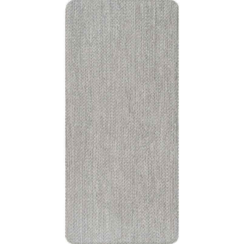 Nuloom Casual Crosshatched Anti Fatigue Kitchen or Laundry Room Comfort Mat - Silver - 18x30 Inches