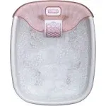 Homedics, Bubble Bliss Deluxe Massaging Foot Spa with Heat, Pink, FB-52J