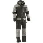 New Mens Barrier Ice Waterproof Insulated Snow Snowmobile Suit One Piece Gray