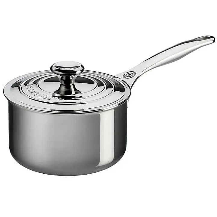 Le Creuset 966009200 20cm Saucepan with Lid  - Stainless Steel