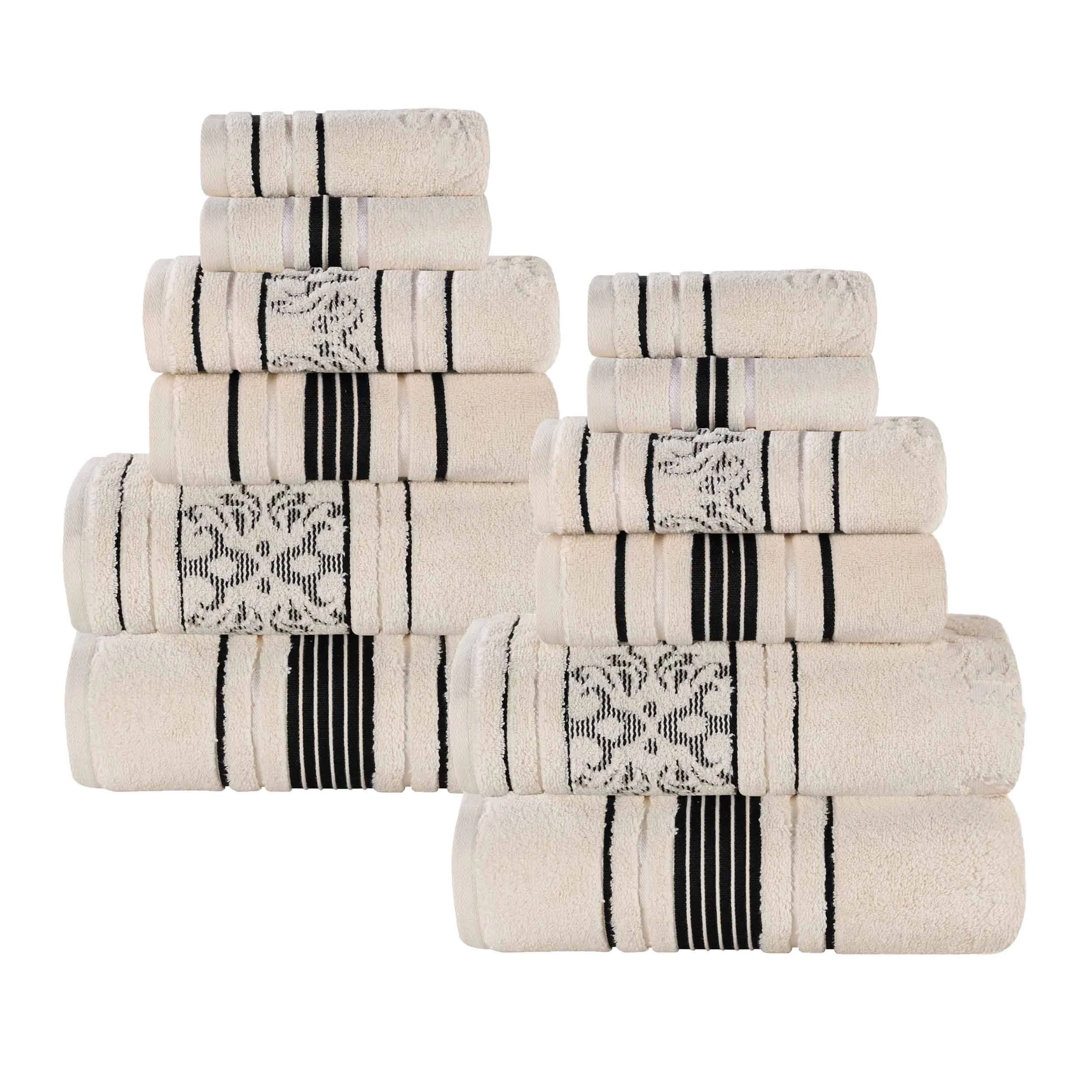 Superior Sadie Zero Twist Floral Towel Set