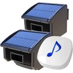 Solar Wireless Driveway Alarm System-1/4 Mile Long Transmission Range-Solar Powe