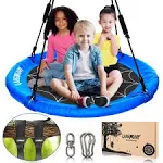 LAEGENDARY Saucer Swing for Kids and Adults - 40 inch Round Tree Outdoor Swing