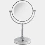 Zadro Cordless Dual-Sided Led Lighted Vanity Mirror, Satin Nickel