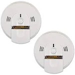 Kidde Smoke & Carbon Monoxide Detector Hardwired Interconnect Combination Smoke & CO Alarm with Battery Backup