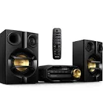 Philips FX10 Bluetooth Stereo System for Home with CD Player , MP3, USB, FM Radio, Bass Reflex Speaker, 230 W