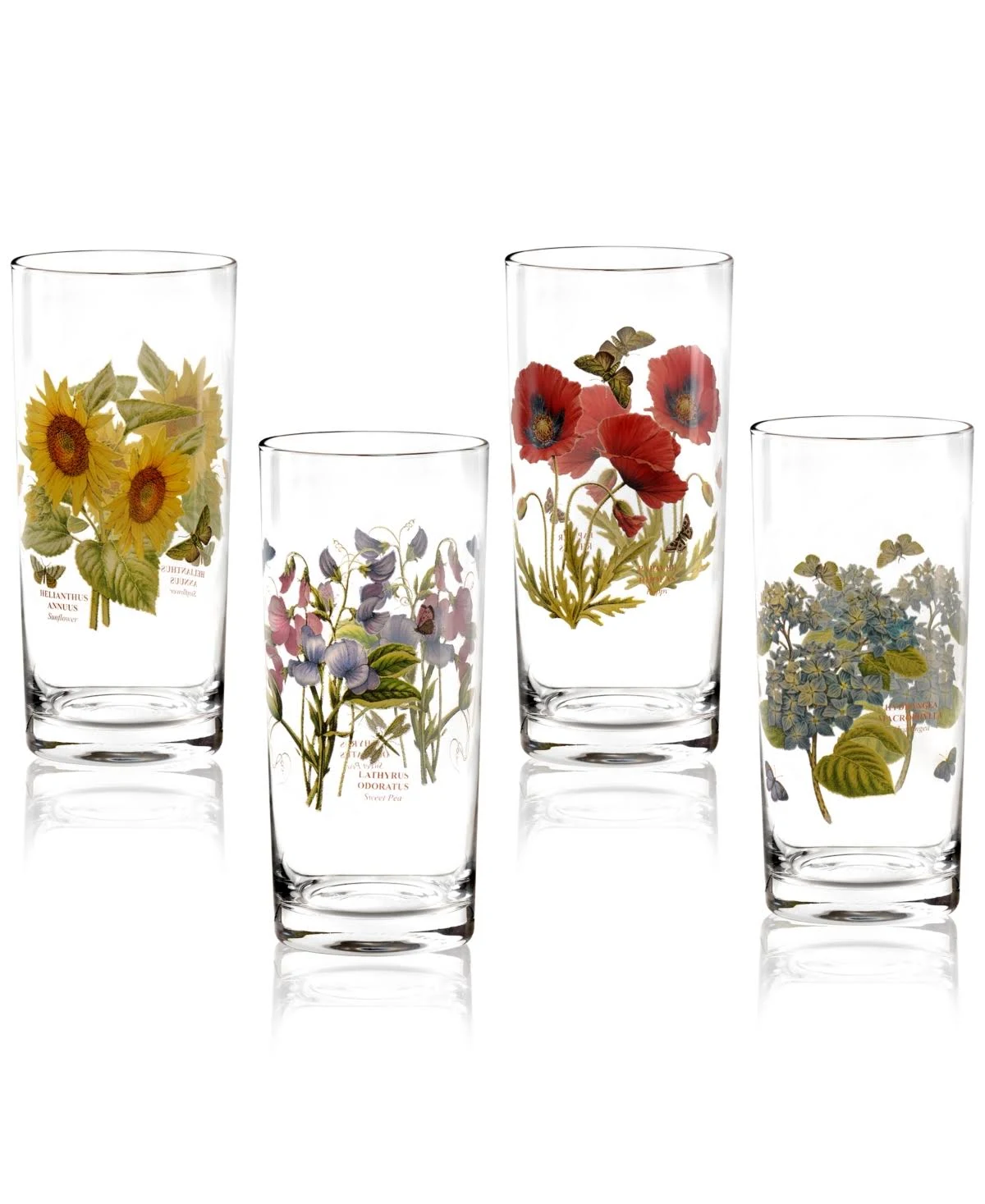 Portmeirion® Botanic Garden 15 oz. Highball Glasses (Set of 4) | Bed Bath & Beyond