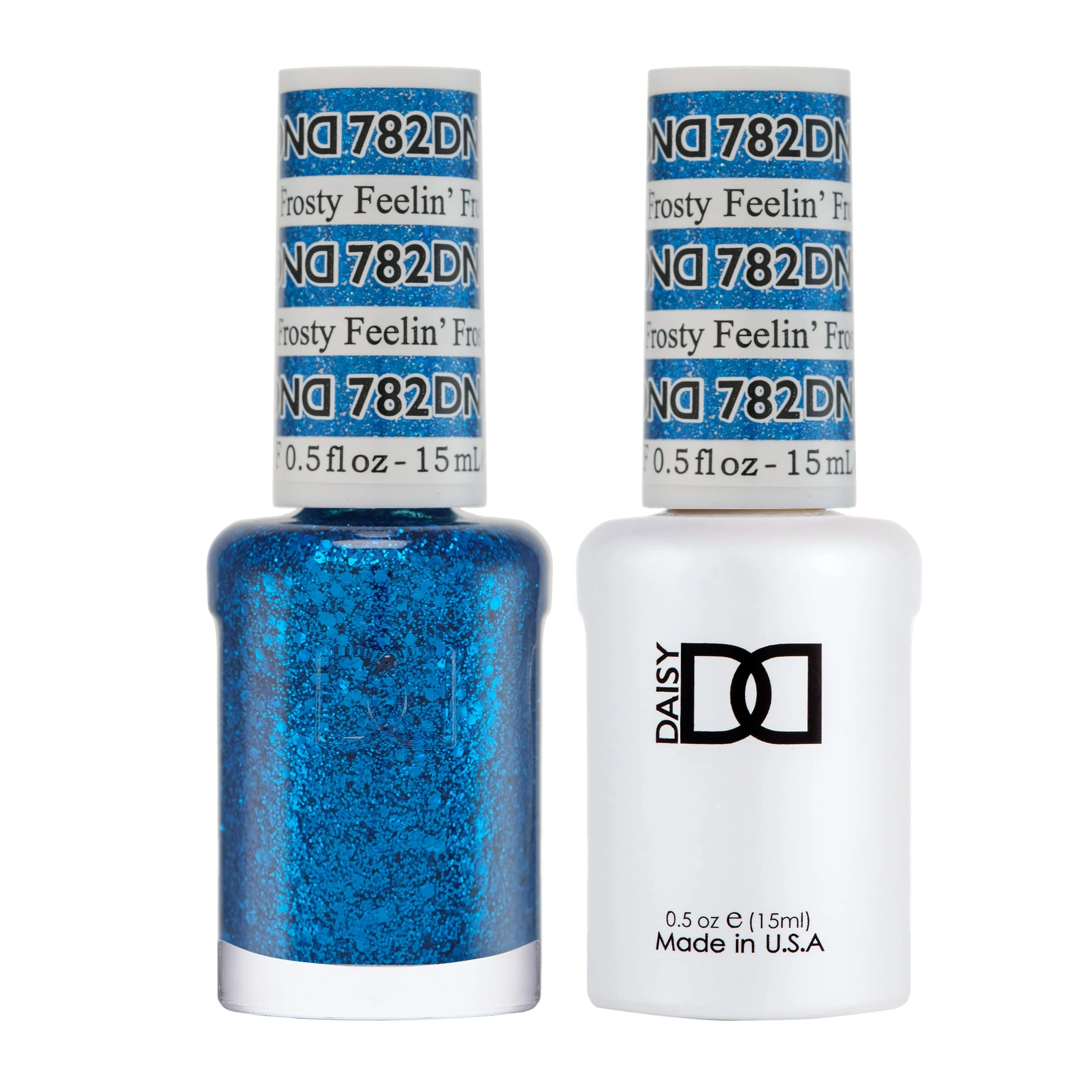 DND GEL Polish Set - 1 Each of Blue DC Gel Polish and Blue DC Nail Polish - 0.5 Oz