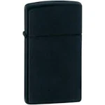 Zippo Manufacturing 1618 Zippo Slim Blk Matte Lighter 1618_2