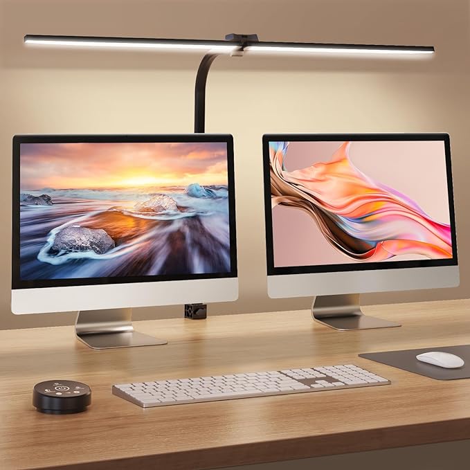 Brightown LED Desk Lamp with Clamp Architect for Home Office Remote Control Eye ...