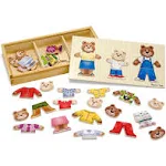 Melissa & Doug Wooden Bear Family Dress Up Puzzle