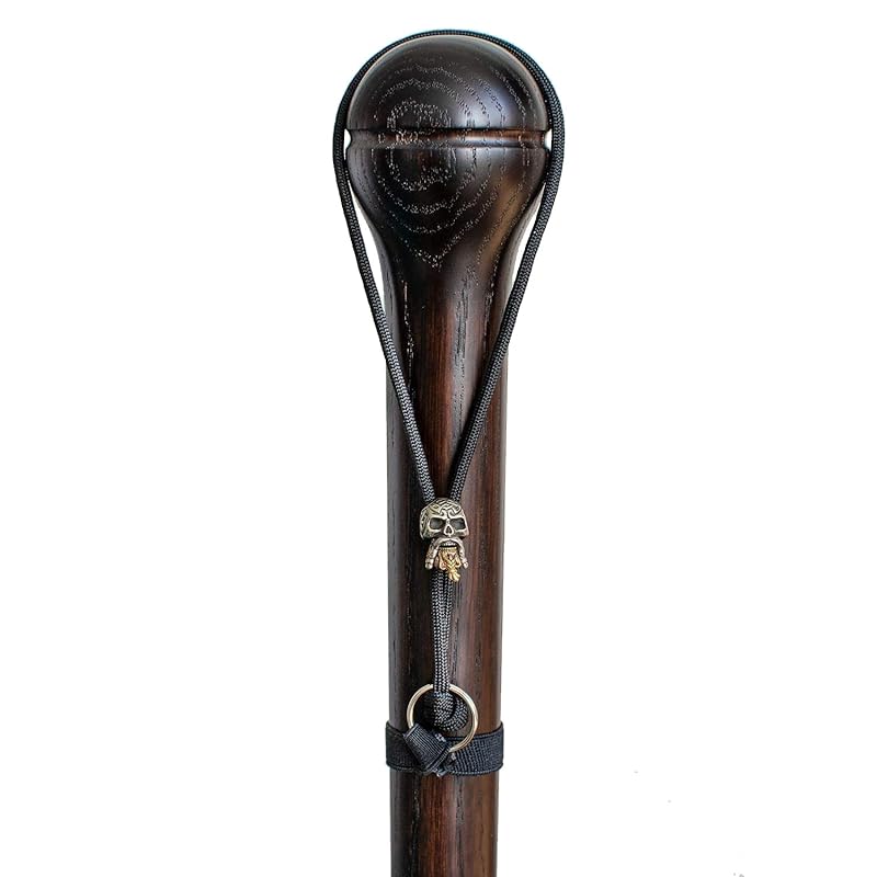 Custom Solid Wooden Walking Stick - Stylish Hand Carved Wooden Canes for Men - Unique Knob Cane (Nutcracker)