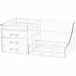 CQ Acrylic Stackable Makeup Organizer