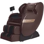 Real Relax 2024 Massage Chair of Dual-Core S Track, Full Body Massage Recliner of Zero Gravity with App Control, Brown