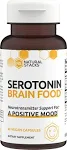 NATURAL STACKS Serotonin Brain Food w/L-Tryptophan & Rhodiola Rosea - Mood Support Supplement - Promotes Positive Mood, Calmness, Stress Relief - Happy Mood & Brain Support Supplement - 75 Capsules